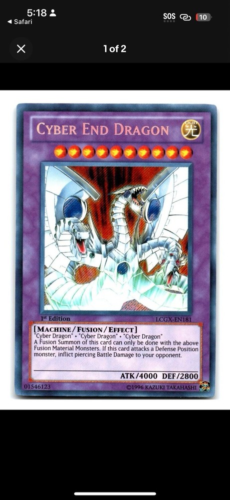 Cyber End Dragon UTR CRV-EN036 1st Edition Cybernetic Revolution-image