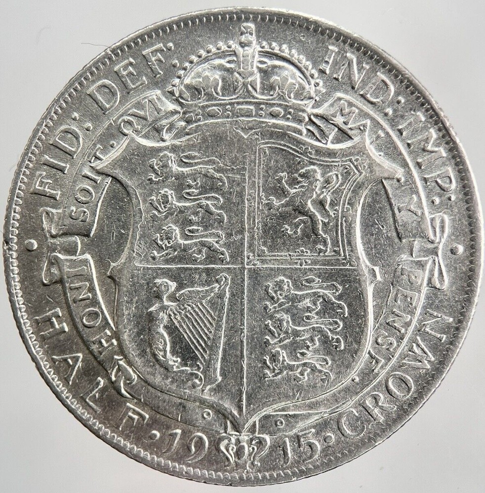 1915 George V Silver Half-Crown | High Grade Collectible Coin | a5873