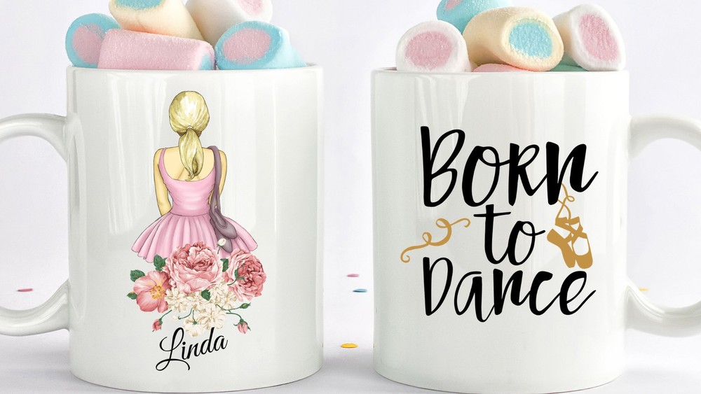 Custom Ballet Mug Personalized Ballerina Gift Gift For Dancer Gift For Best
