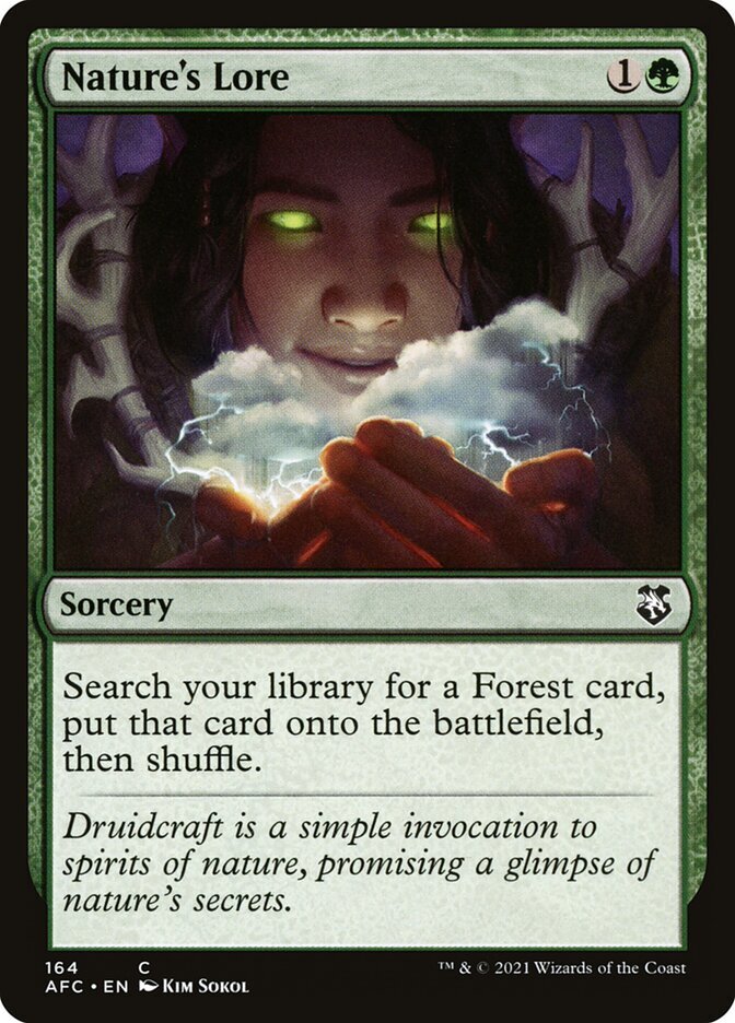 MTG Nature's Lore (164/359) Adventures in the Forgotten Realms Commander NM