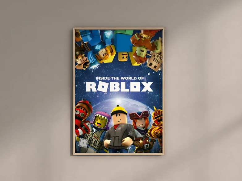 Roblox Poster Gaming Room Poster Print Game Video Games Digital Poster Clipart
