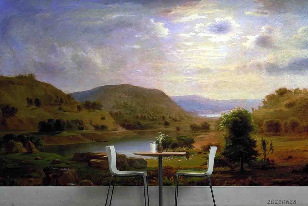 3D Mountain River Sky Landscape Wall Murals Wallpaper Murals Wall Sticker