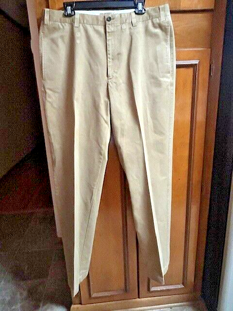 Orvis Tan Beige Khakis Chinos Mens Size 38x35 Slacks Style 8K4Y Outdoors EUC