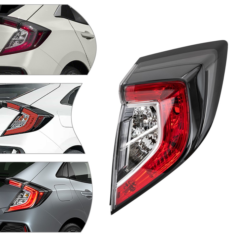 Tail Light Right Rear Lamp Passenger Side RH Fit 2017-2021 Honda Civic Hatchback
