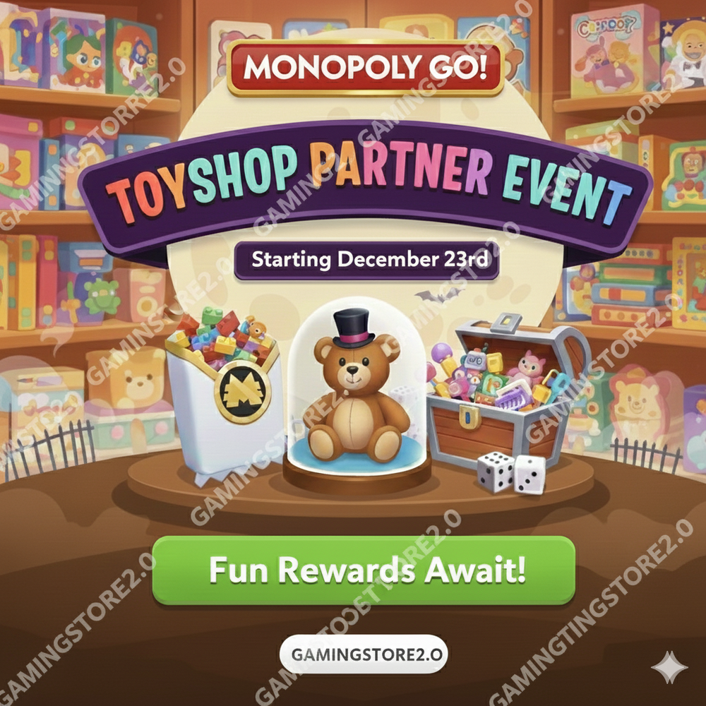 MONOPOLY GO TOYSHOP 🧸 PARTNER EVENT 🥳 FULL CARRY 1 RUSH SLOT (80K)