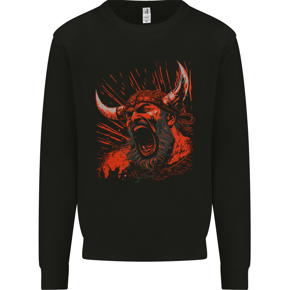 Warrior Cry Viking Valhalla Odin Norse Gods Mens Sweatshirt Jumper