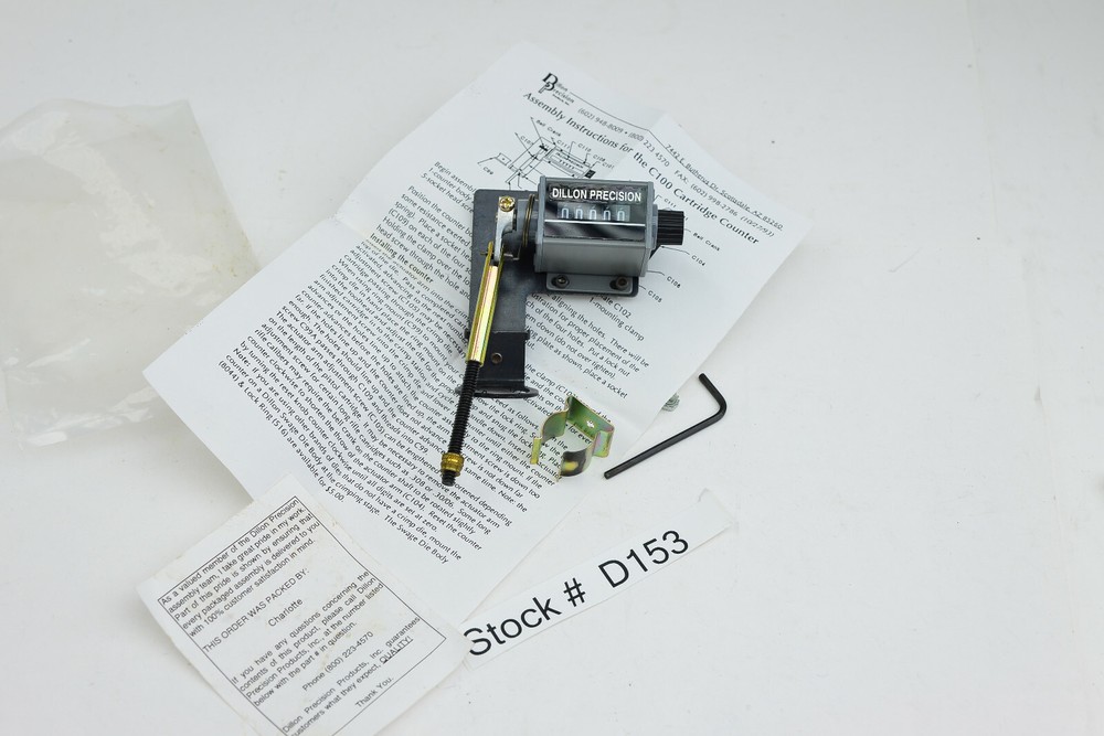 Dillon Precision Manual Bullet Counter for Dillon Press   Tool Reloading Ammo