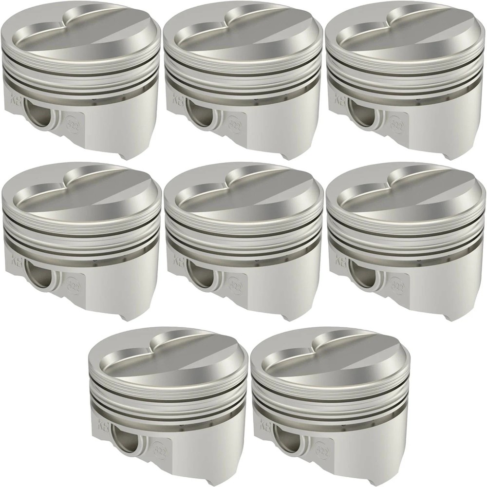 United Engine Machine KB422.030 Pontiac 400ci Hypereutectic Pistons Solid Dome 1