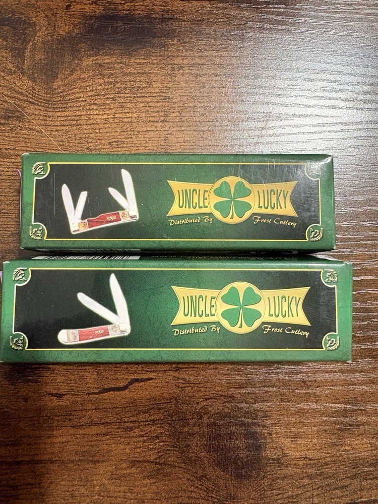 Uncle Lucky Pocket Knife Lot of 2 – UL-118WRH & UL-108WRH