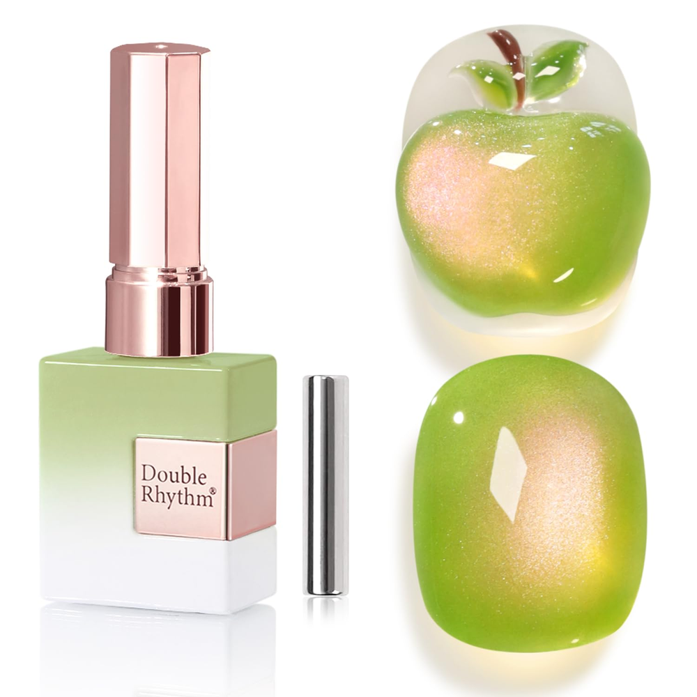 0.5oz Cat Eye Gel Polish with Magnet 15ml Holographic Glitter Shimmer Translucent