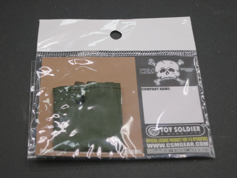 1/6 Scale OD Green Toy Soldier Dump Pouch for CSM Tactical Gear Workshop