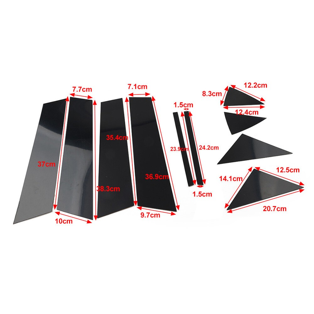 Door Window Pillar Post Cover Trim Kit For Mazda 3 Axela 2014-2018
