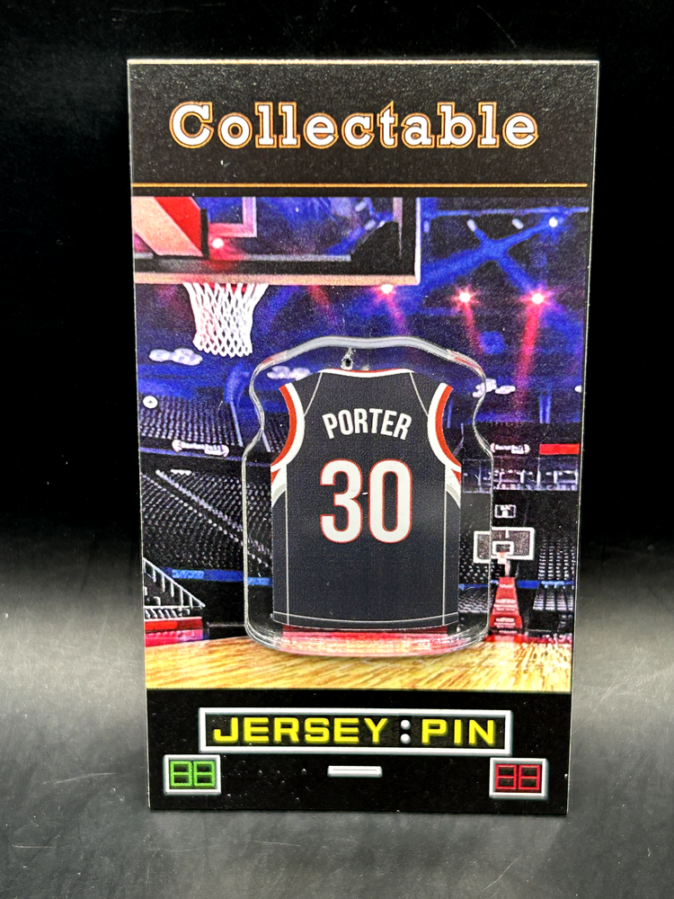 Portland Trail Blazers Terry Porter Jersey Solapa Pin-Clásico RETRO Coleccionable
