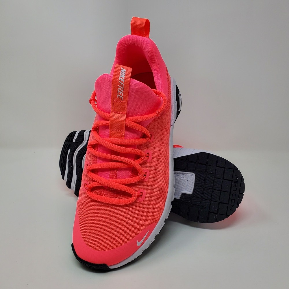 Nike Free Metcon 6 Women's Size 6 Hot Punch/White-Black FJ7126-600