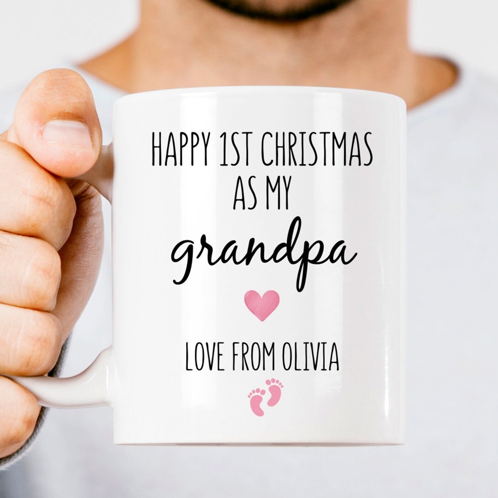 First Christmas As My Grandpa Gift Christmas Gift For Grandpa Newborn To Grandpa