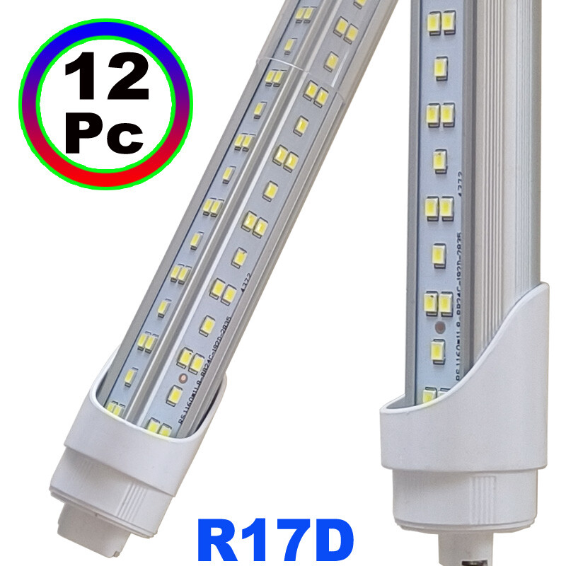 12Pack 8 FOOT Led Shop Light 144W HO T8 Rotatable Base 8Ft R17D Led Tube Light