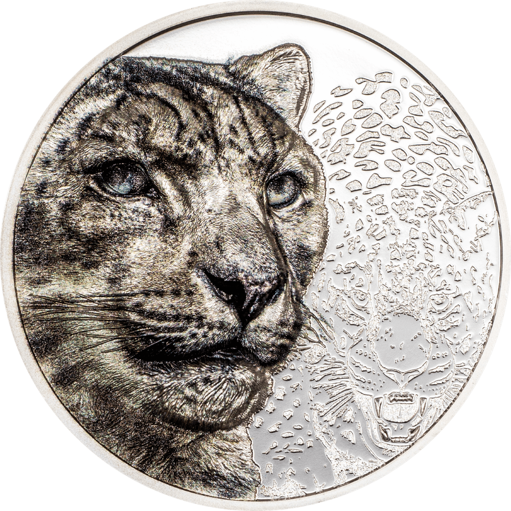 2024 Mongolia Wild Mongolia Snow Leopard 1 oz Silver Proof Coin