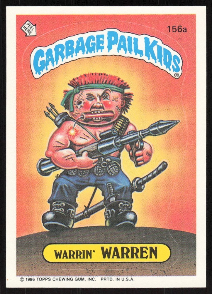 1986 Topps Garbage Pail Kids Sticker Trading Cards