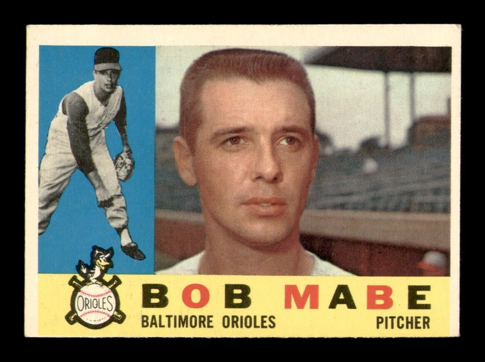1960 Topps #288 Bob Mabe EX-MT Vintage Baseball Card OBGcards