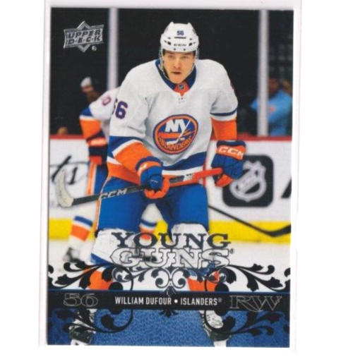 2023-24 Upper Deck Extended Retro Young Guns T-21 William Dufour NY Islanders Hockey Card