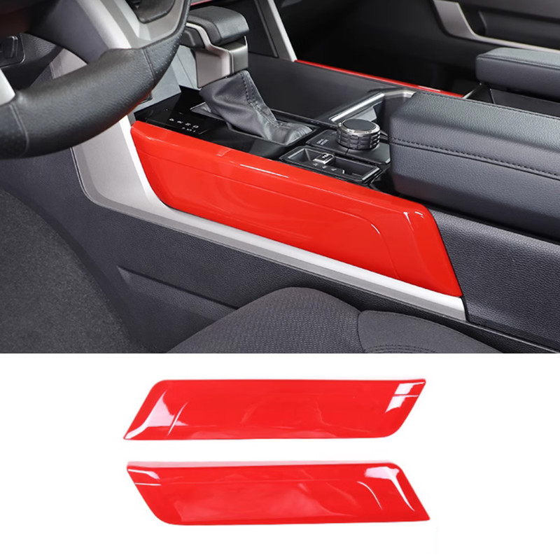 2023-2025 Toyota Sequoia Car Console Gear Shift Box Side Panel with Red Trim