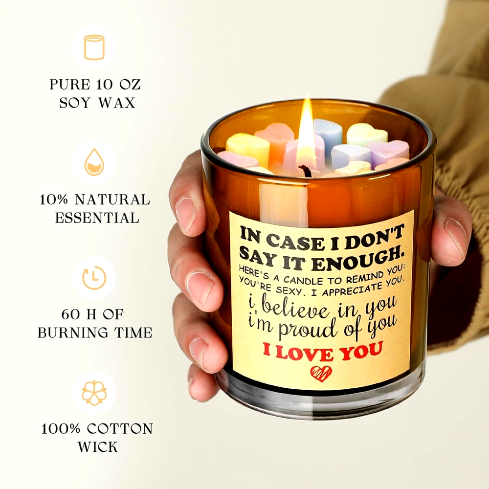 Romantic Valentine's Day Candles for Wife - I Love You Gift for Her-image