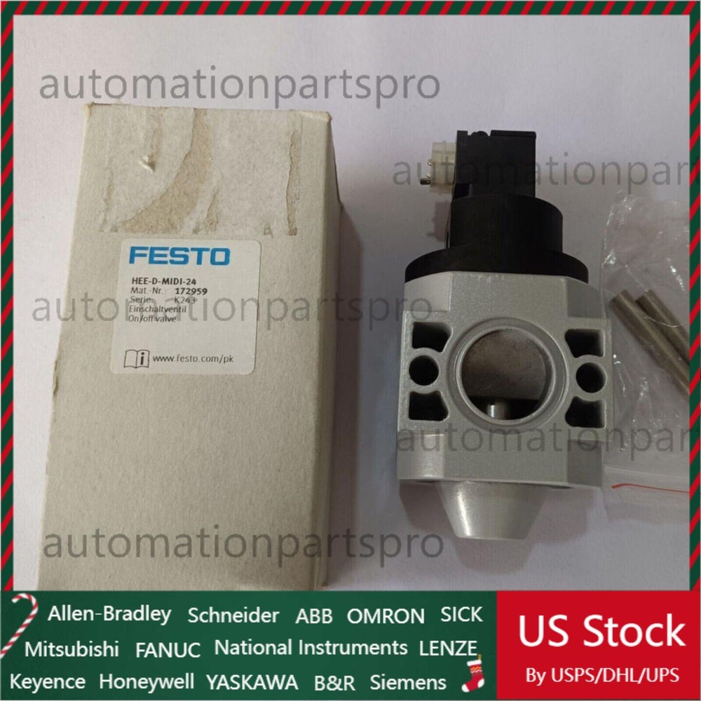 New HEE-D-MIDI-24 FESTO 172959 On/off valve Fast Shipping