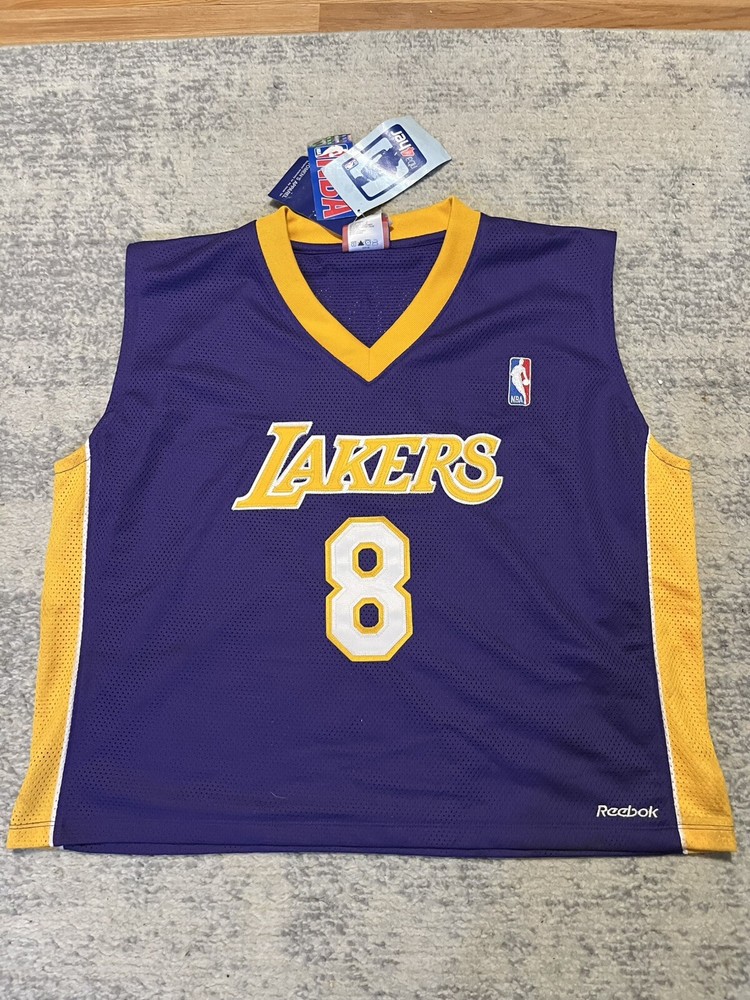 Vintage Kobe Bryant #8 Lakers NBA Champion XL Basketball Jersey