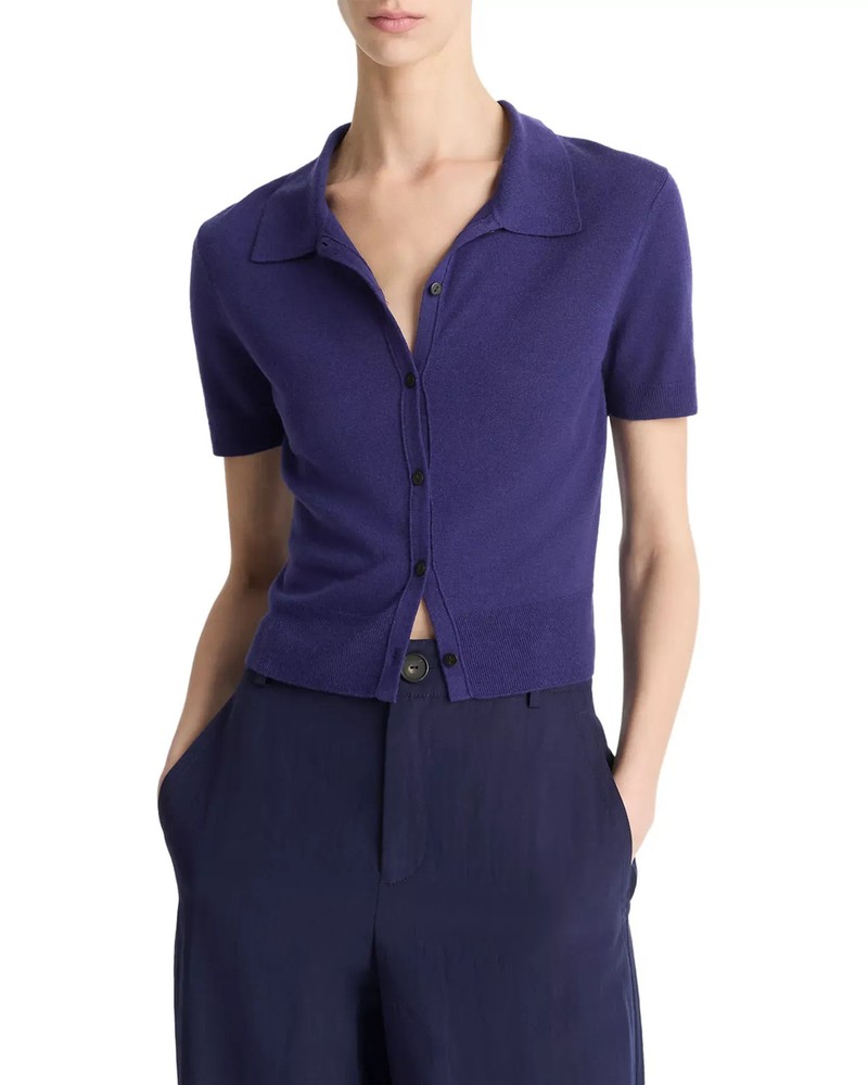 Vince Women's Top Sz XL Collared Button Up