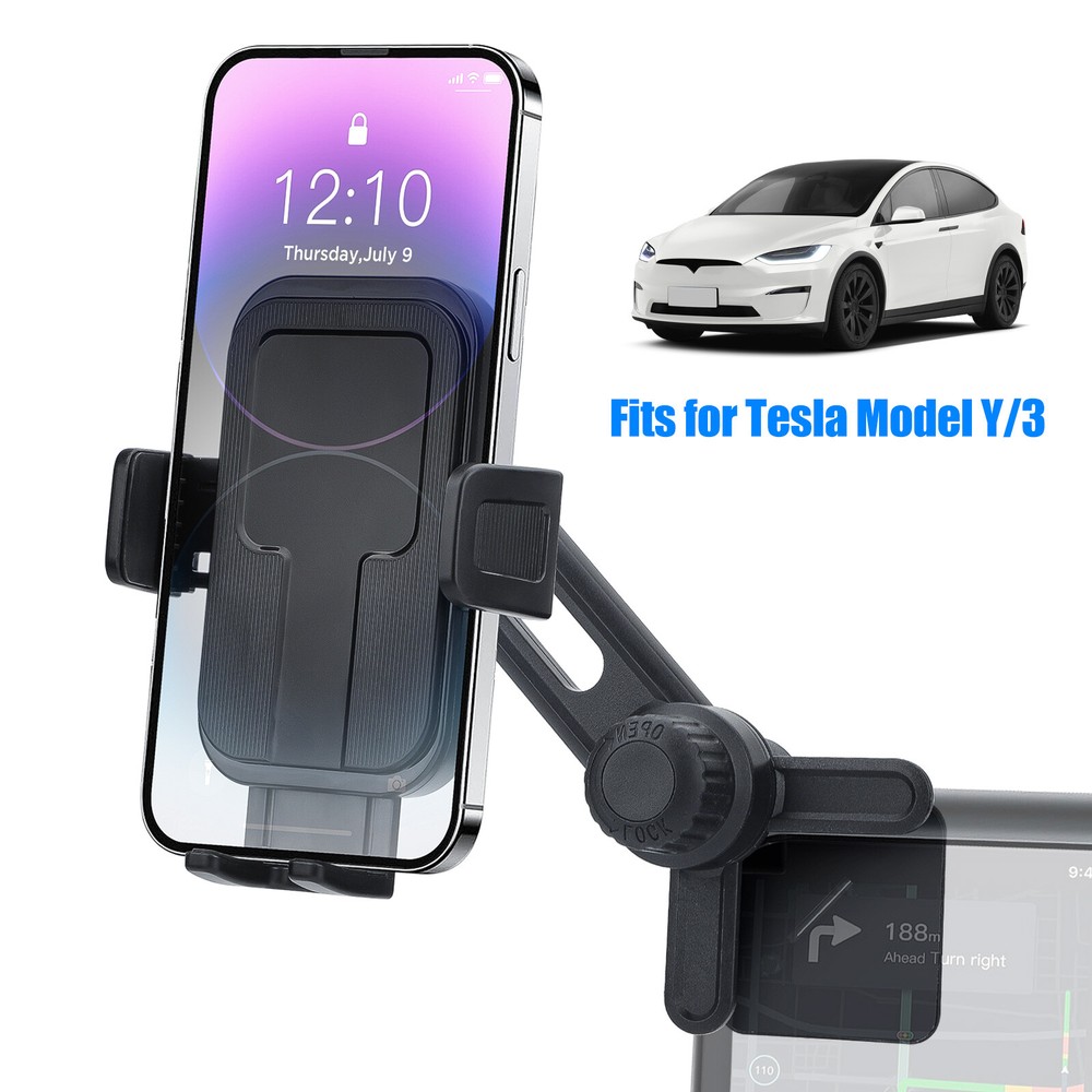 Tesla Phone Mount for Tesla Model 3/Y/Cybertruck Adjustable Car Phone Holder