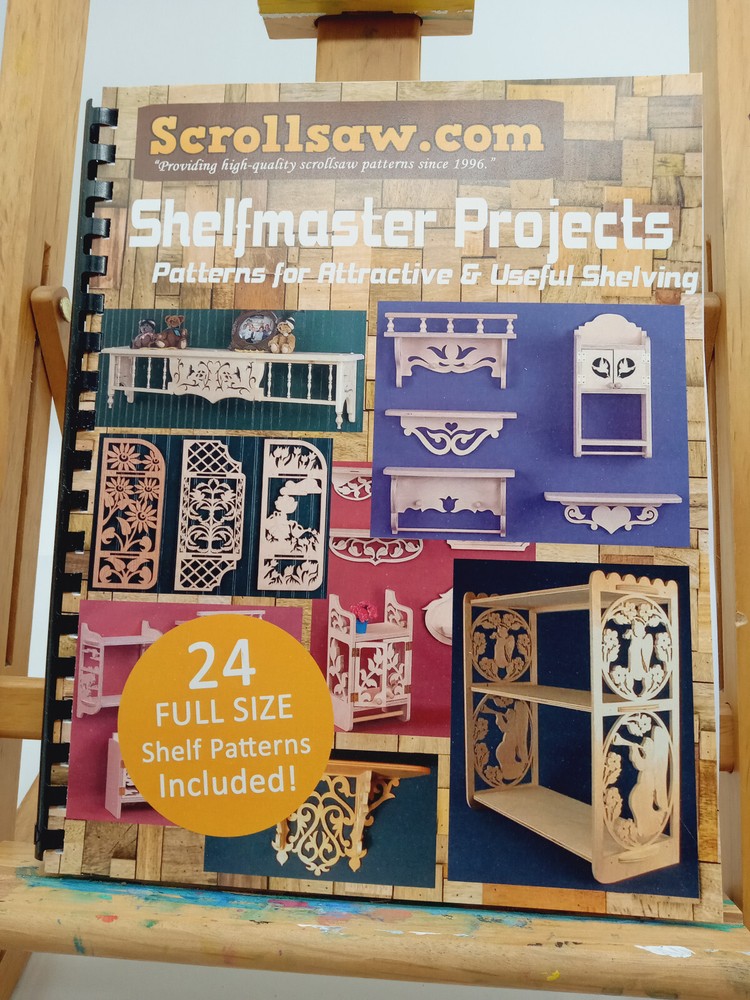 24 Shelfmaster FULL SIZE Project Patterns for Woodworkers, Scrollsawers -$1 Each