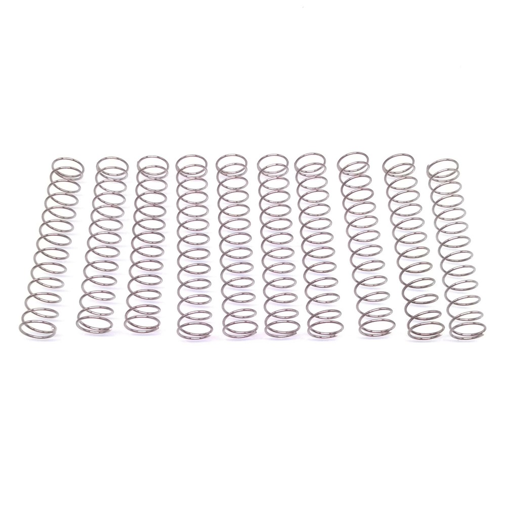 10x 0.6mm Stainless Steel Compression Springs 8mm OD 50mm Length