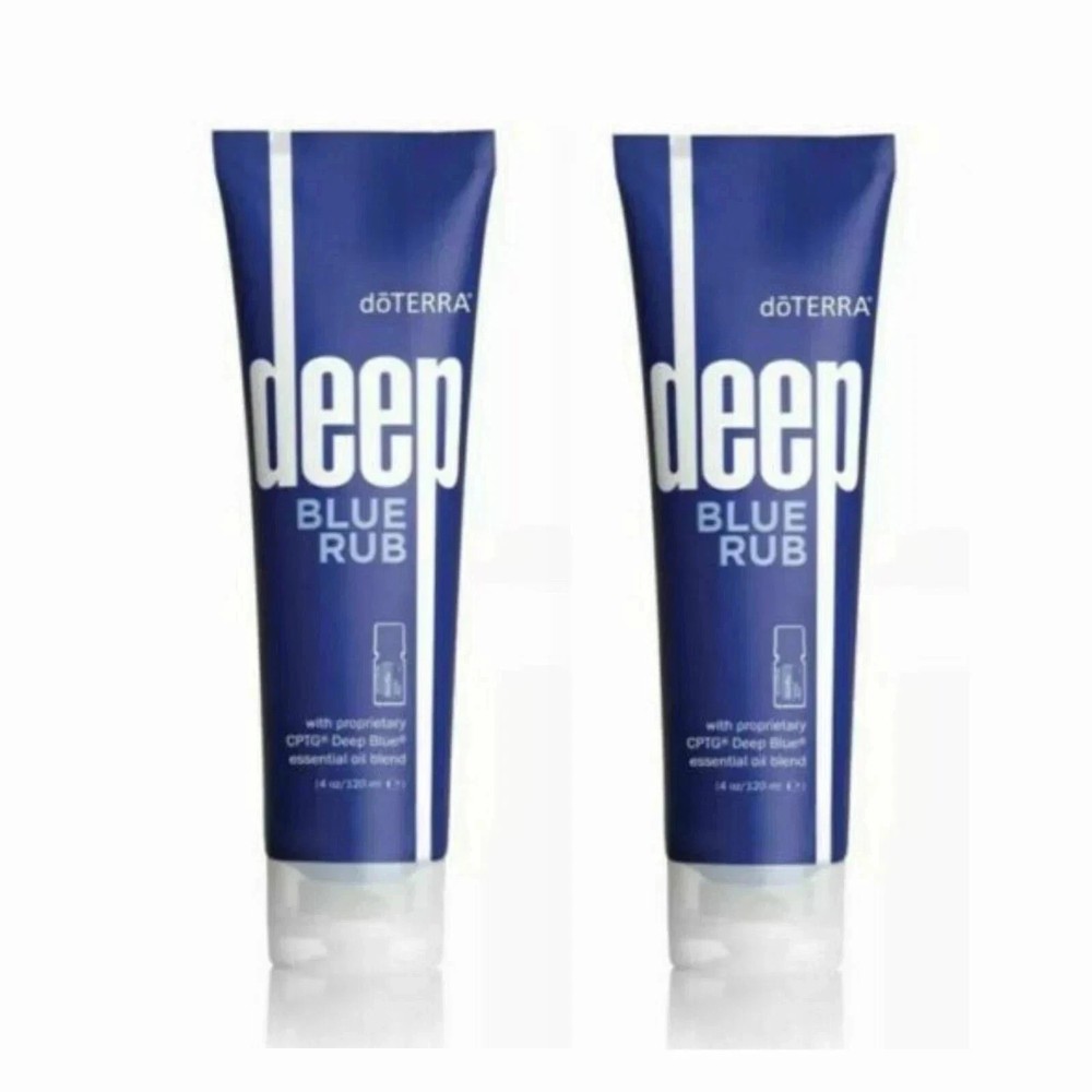 2 PACK DoTERRA Deep Blue doterra Rub Body Cream - 4 oz EXP:02/2027