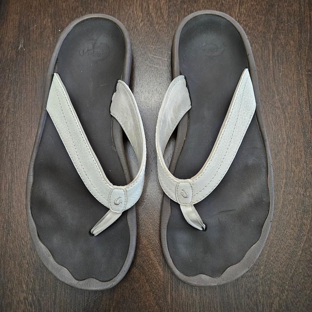 Olukai ‘Ohana Sandals Women’s 9 Water-Friendly Flip-Flops Comfort Traction
