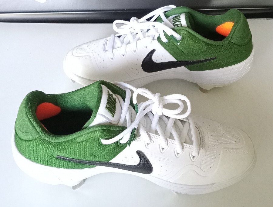 Nike Alpha Huarache Elite 2 Low 'White Forest Green, Size: 7.5, AJ6873-103