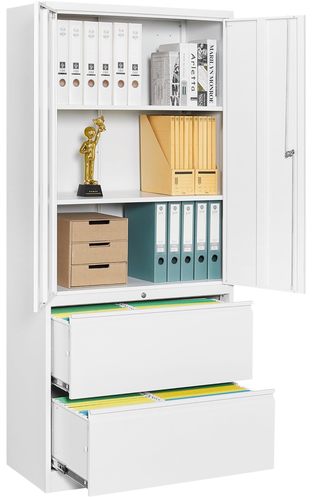 Metal Storage Cabinet with Drawers, 71