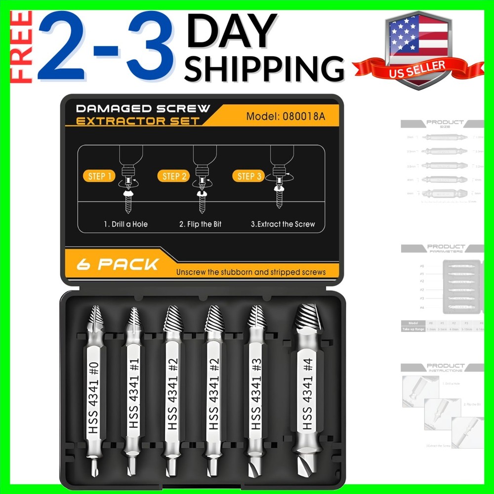 Valentines Day Gifts for Him,Damaged Screw Extractor Set Gift for Men,Strippe...-image
