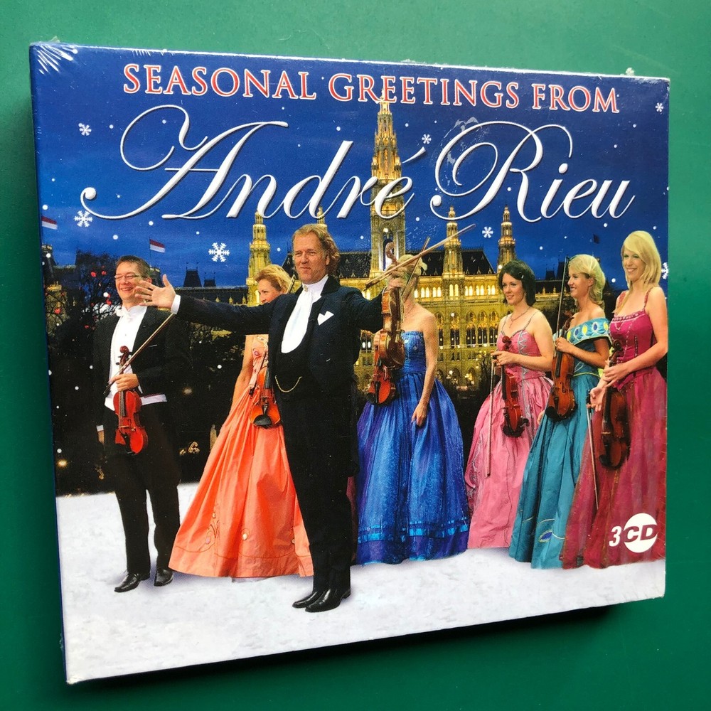 SEASONAL GREETINGS From ANDRE RIEU Classical Christmas Folk 3x CD Digipak SEALED-image