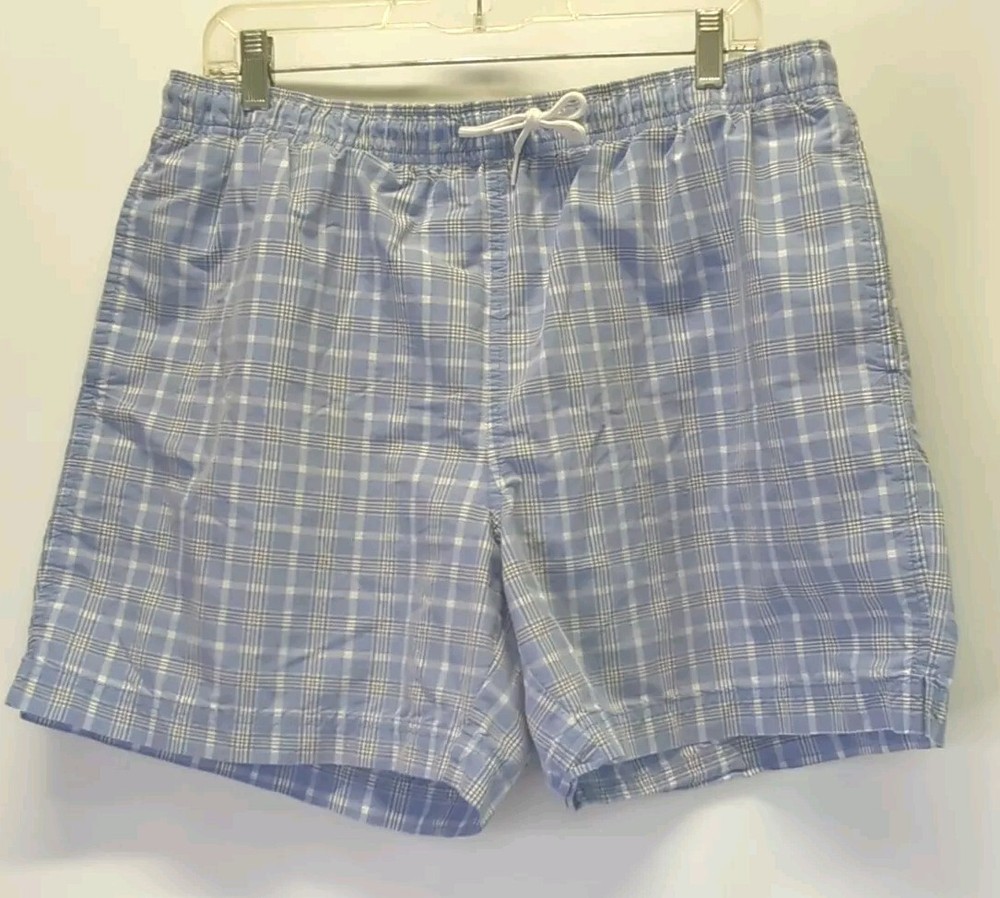 Polo Ralph Lauren Men's Swim Trunks Size L Blue Plaid