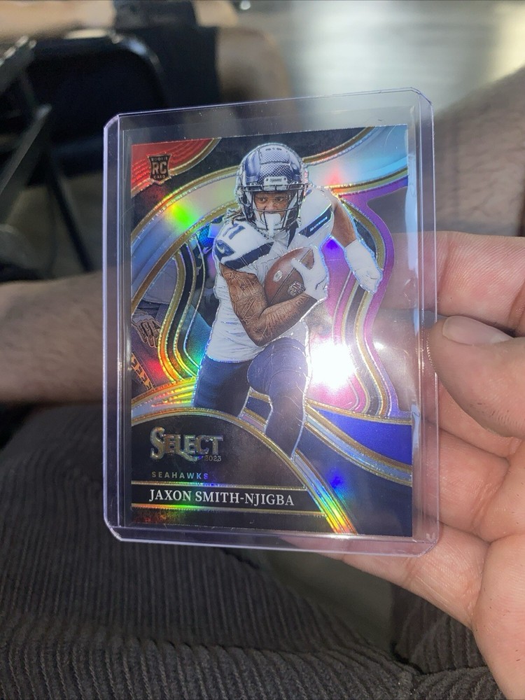 Jaxon Smith Njigba (RC) - 2023 Select Club Level Red/purple  Die-Cut Prizm #259