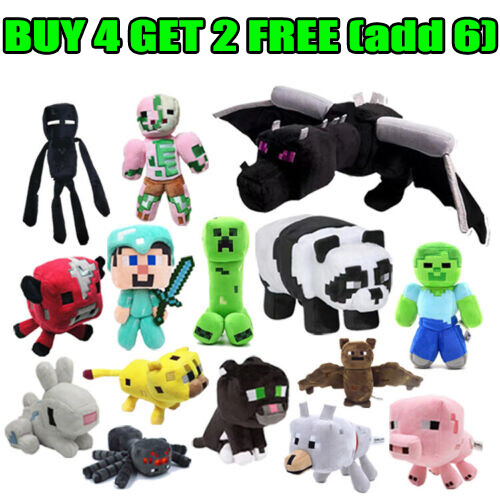 Minecraft Plush Toy Stuffed Animal Soft Plush Kids Birthday Christmas Gift