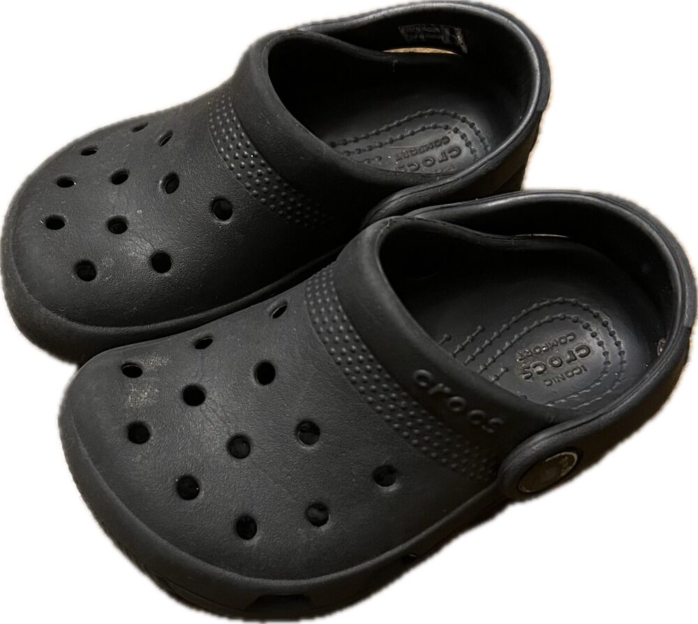 CROCS Kids’ Classic Clog Child Girls Boys Unisex Toddler Size 7C Black