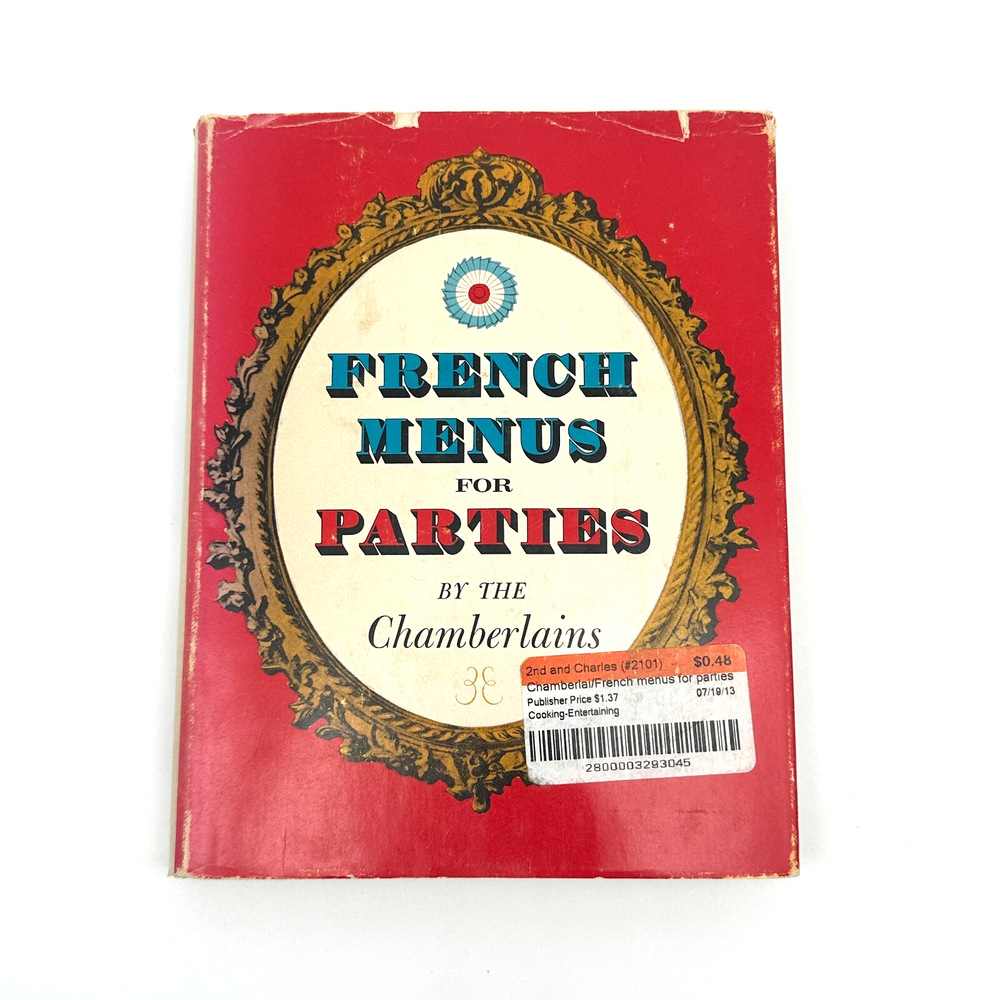 1968 French Menus for Parties Chamberlains Vintage Cookbook Entertaining Guide