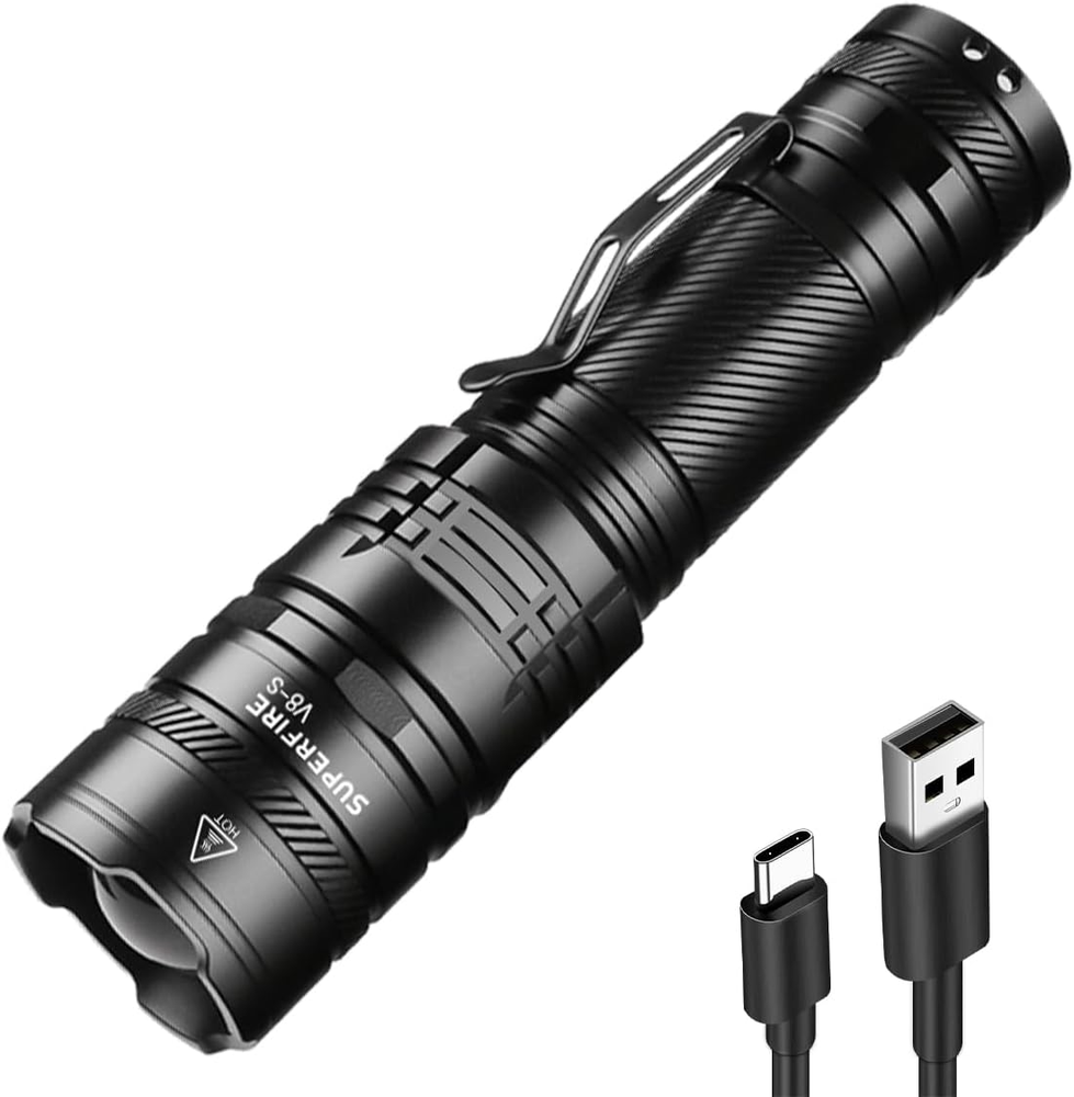 Rechargeable High Lumens Flashlight – 2000 Lumens Super Bright Power Light