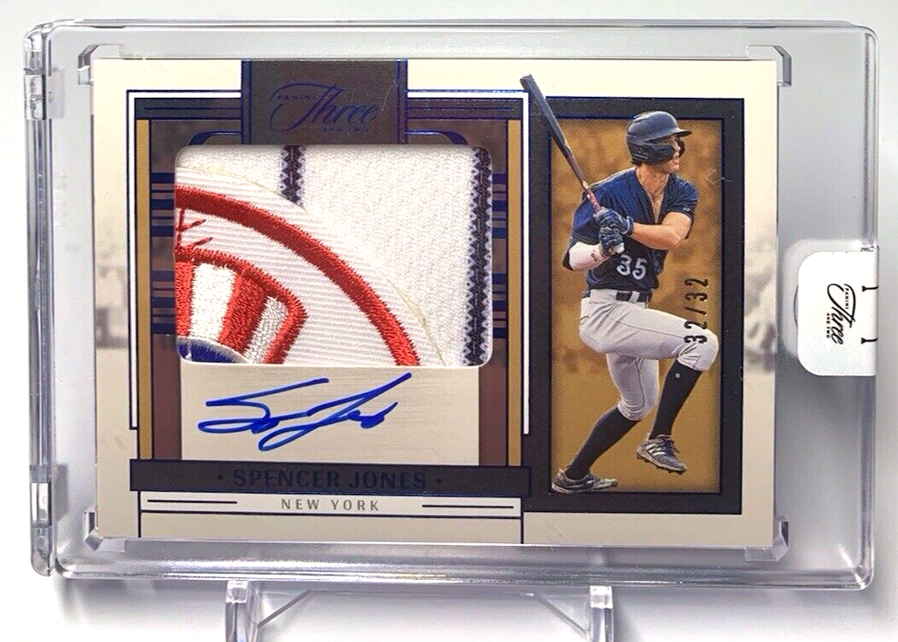 2024 Panini Three & Two Prospect Jersey Autograph Full Count Spencer Jones 32/32