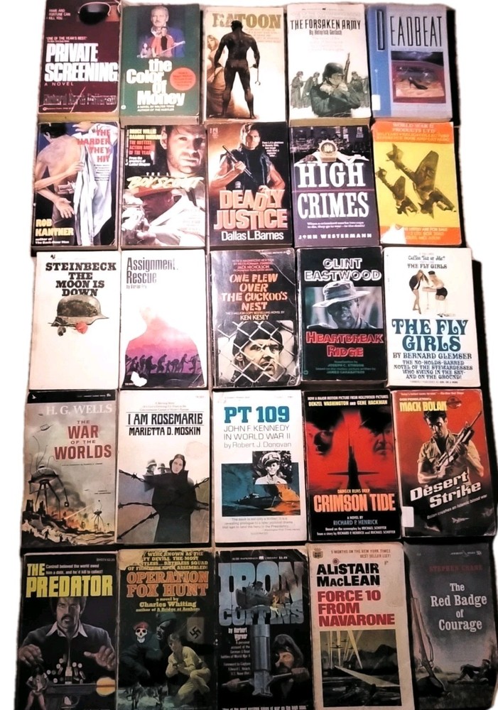 Lot Of 25 Vintage Paperback Books