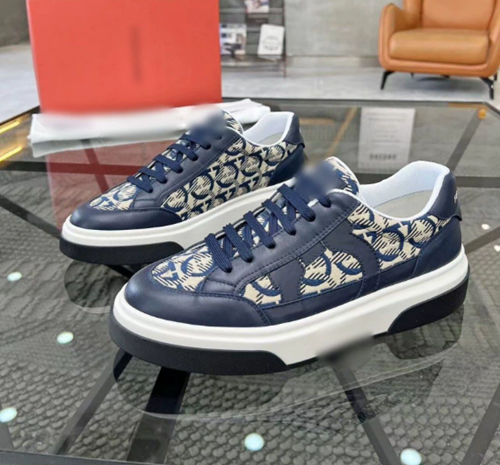 NEW Salvatore Ferragamo Men's & White Black Casual Board Shoes Discount