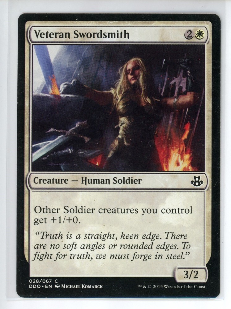 VETERAN SWORDSMITH Elspeth vs. Kiora #28 DDO(LP)(MTG)