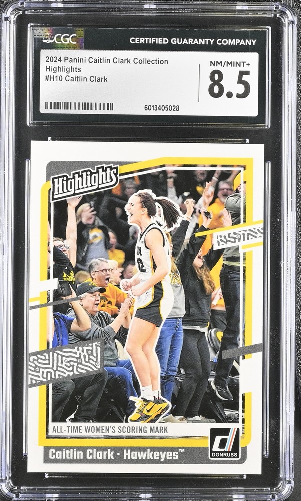 2024 Panini Caitlin Clark Collection Caitlin Clark #H10 Highlights CGC 8.5