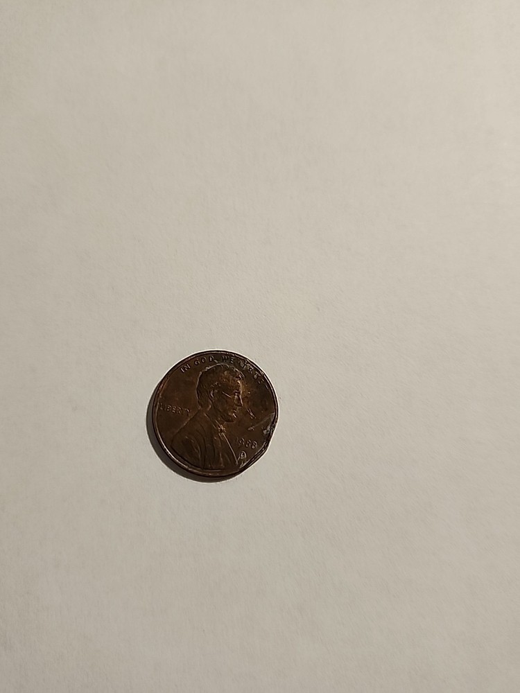 1988 Rare FG Transitional Error Lincoln Penny Cent Coin